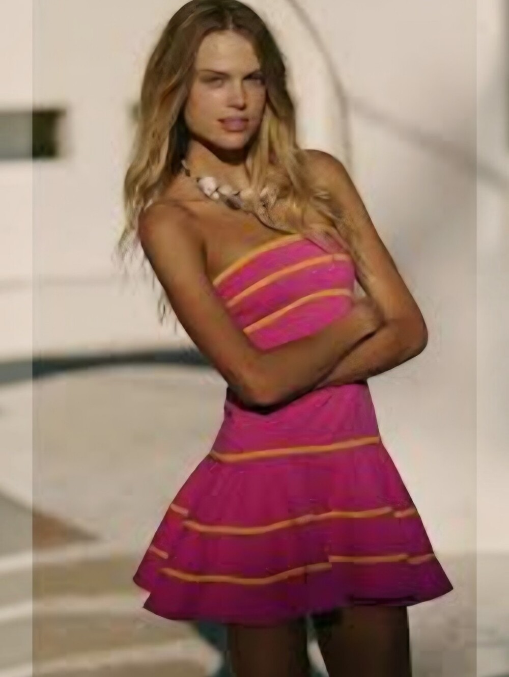 Free People Vibrant Pink Ravine Mini Dress, M, Barbiecore Y2K Summer Beach - Picture 1 of 10